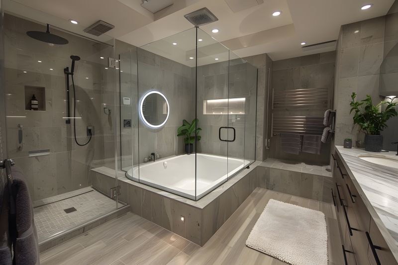 Elegant Bathroom with Custom Bathtub